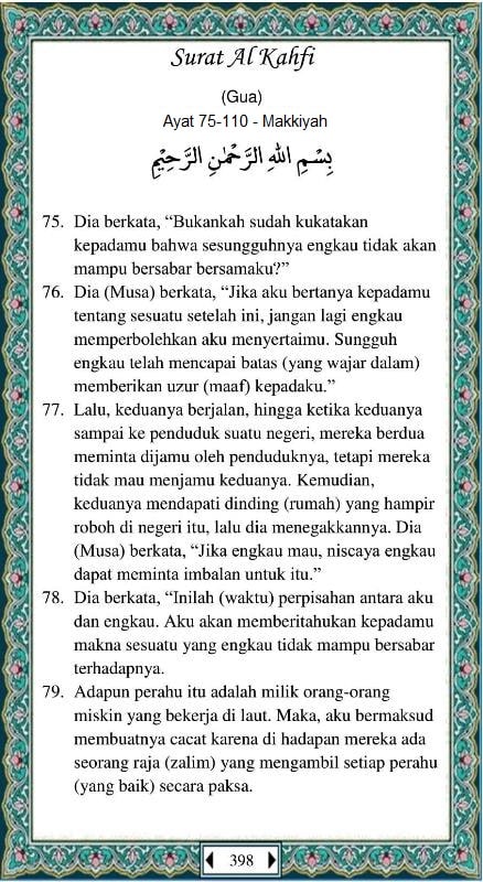 Al Qur'an Juz 16 Dan Terjemahannya Full Lengkap